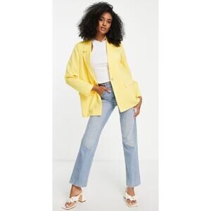 ASOS Tailored Blazer Yellow Women’s 8 Tall — Quiet Luxury Office